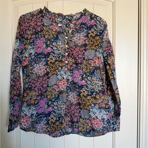 Talbots Multicolor Floral Blouse